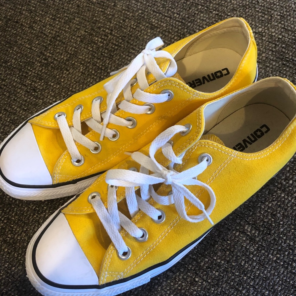 Yellow Converse Lowtops